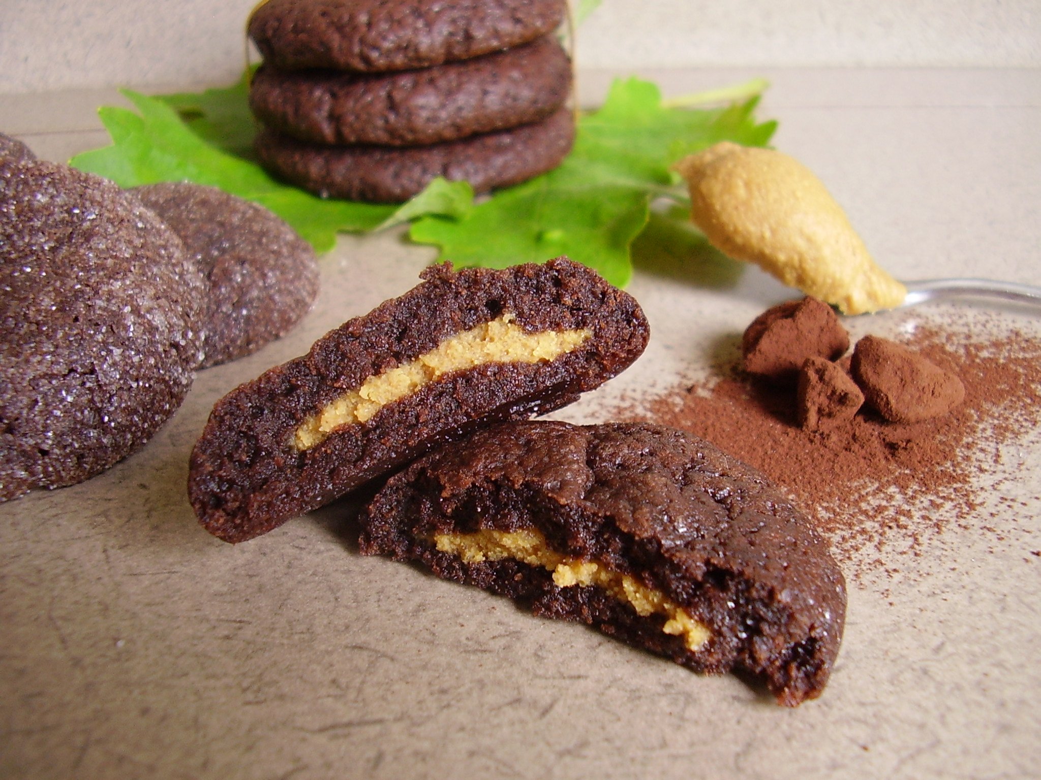 Cookies noir intense et beurre de cacahuète