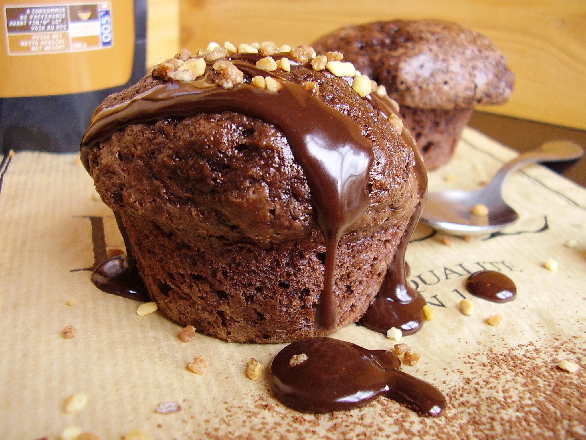 Muffin ultra moelleux chocolat-noisette