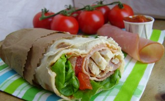 Wrap poulet BLT