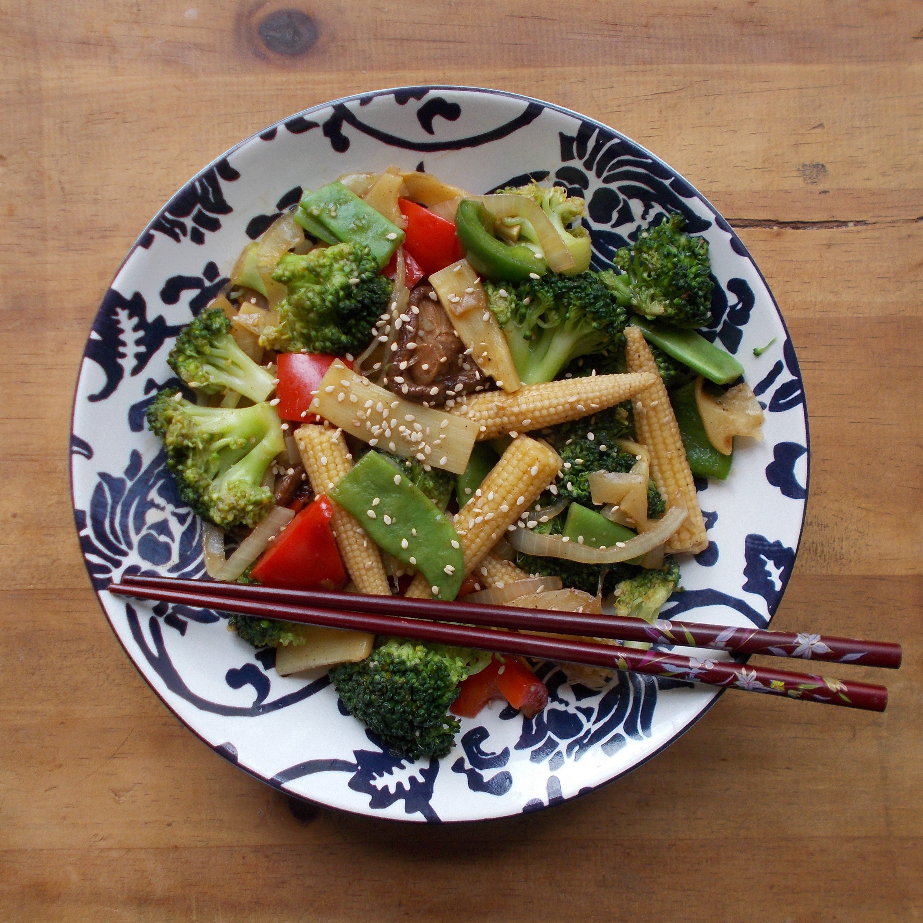 Poêlée asiatique : légumes sautés au wok
