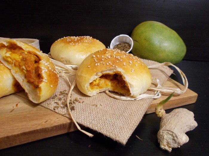 Buns indien au butter chicken Buns indien au butter chicken
