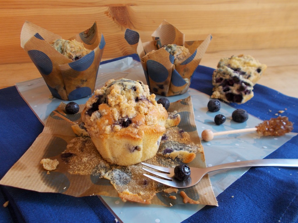 Muffin madeleine à la myrtille Toque de Choc
