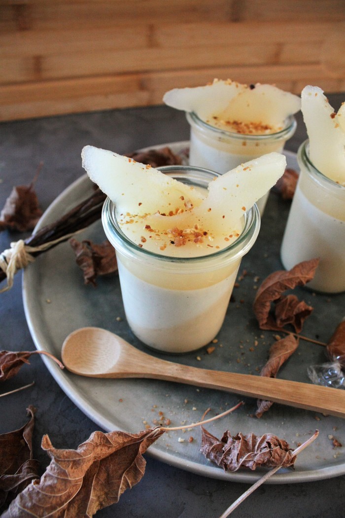 Panna Cotta Vanille Caramel Et Poire Toque De Choc