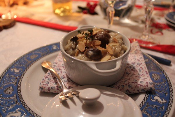 Risotto champignon & chataigne Risotto champignon & chataigne