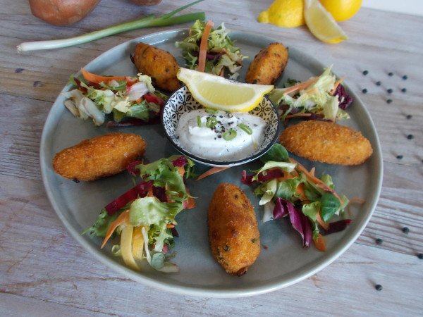 Beignet de haddock à la patate douce (Bolinhos) Beignet de haddock à la patate douce (Bolinhos)