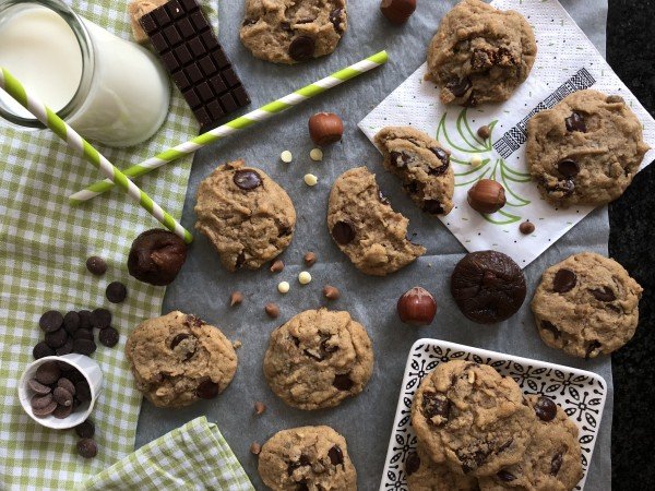 Cookie noisette, figue et chocolat Cookie noisette, figue et chocolat