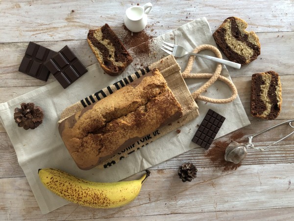 Marbré chocolat-banane Marbré chocolat-banane