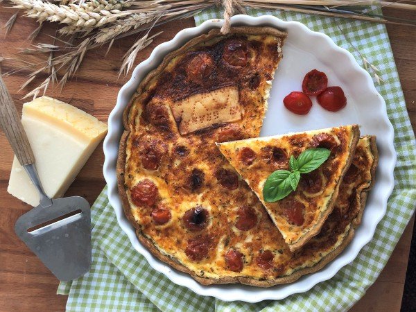 Quiche au parmesan et tomates séchées Quiche au parmesan et tomates séchées