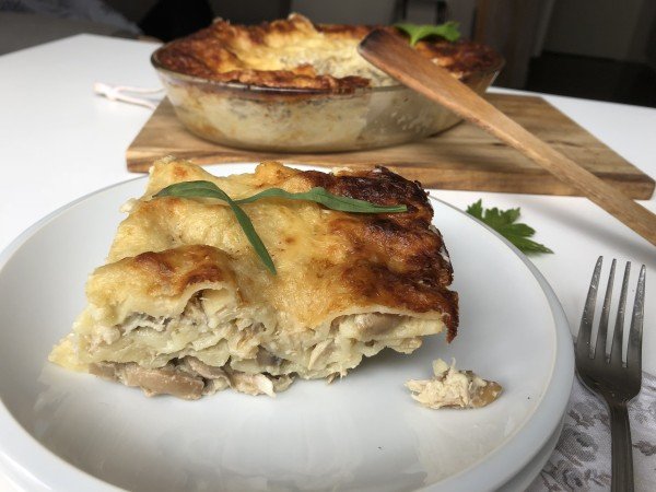 Lasagnes au maquereau fumé et crème d'artichaut Lasagnes au maquereau fumé et crème d'artichaut