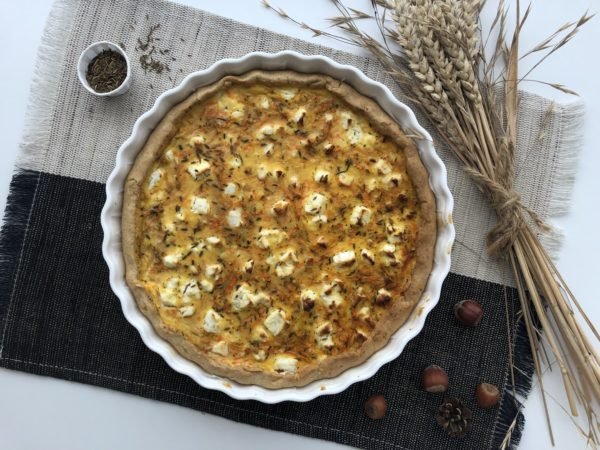 Quiche carotte, feta, cumin Quiche carotte, feta, cumin