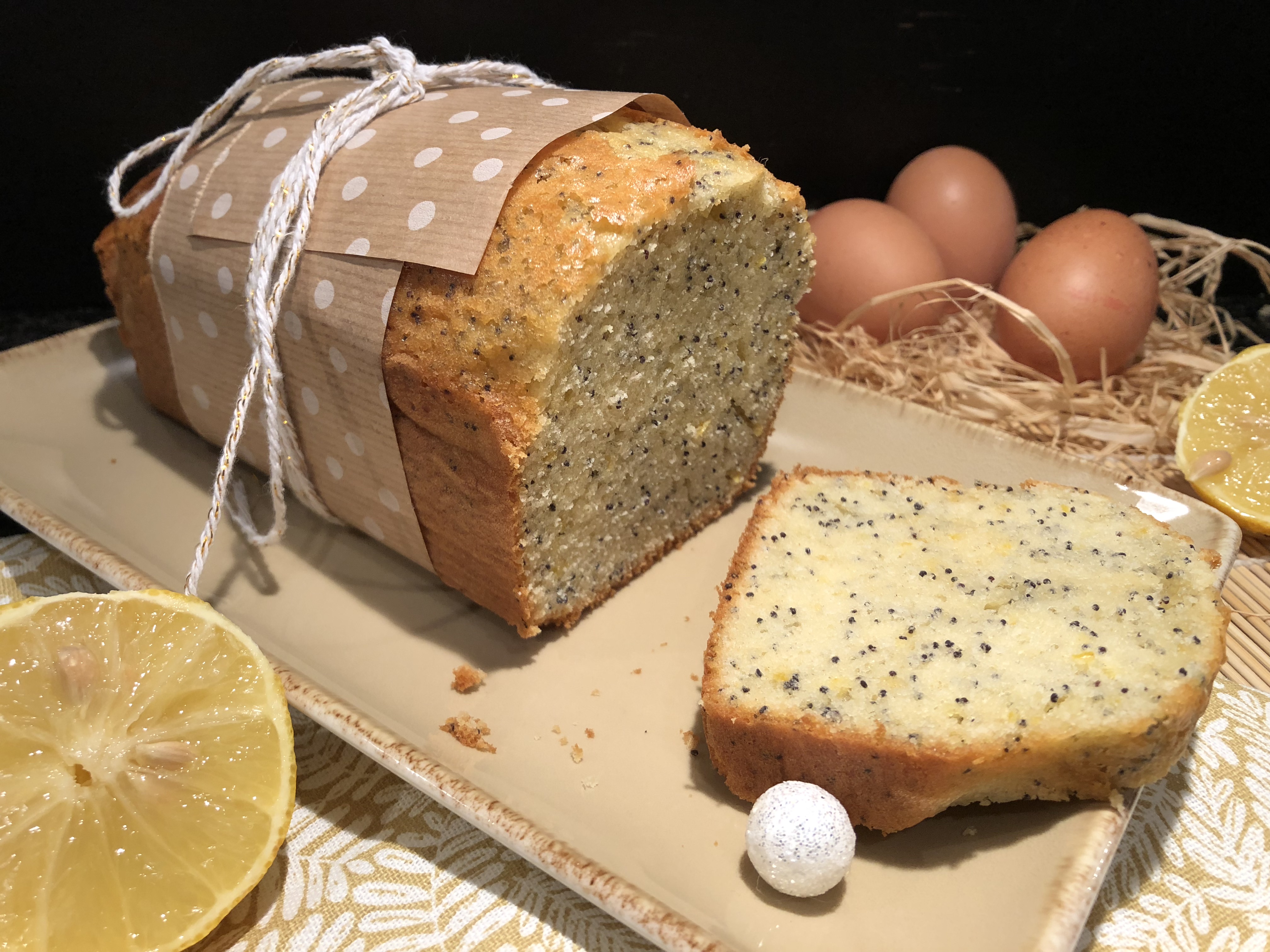 Cake citron-pavot au mascarpone