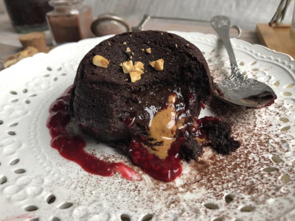 Mi-cuit au chocolat au coeur de peanut butter & Jam Mi-cuit au chocolat au coeur de peanut butter & Jam