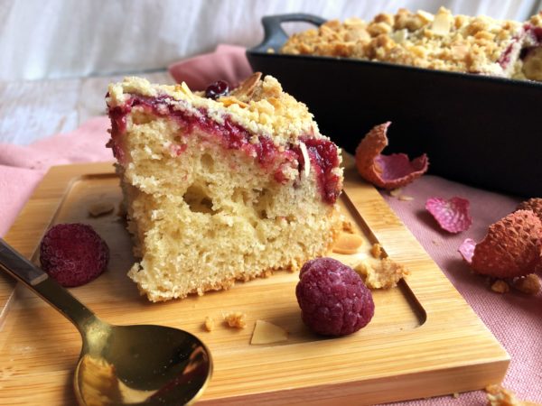 Crumbcake amande et framboise Crumbcake amande et framboise
