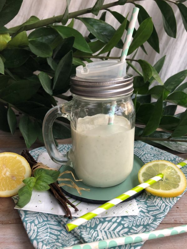 Milkshake vanille, citron, basilic Milkshake vanille, citron, basilic