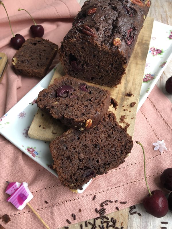 Banana bread chocolat & cerise Banana bread chocolat & cerise
