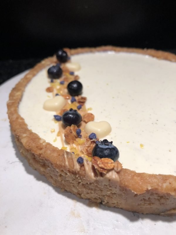 Tarte panna cotta citron et myrtille Tarte panna cotta citron et myrtille