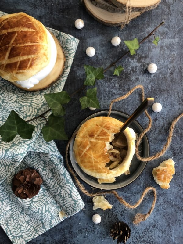 Cassolette de boudin blanc à la fondue de poireaux Cassolette de boudin blanc à la fondue de poireaux