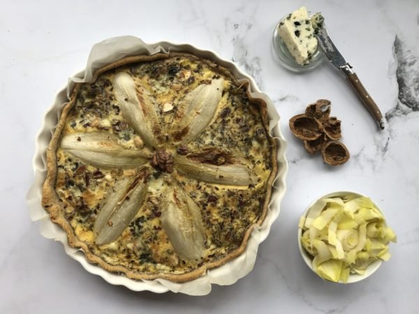 Quiche endive, roquefort et noix Quiche endive, roquefort et noix