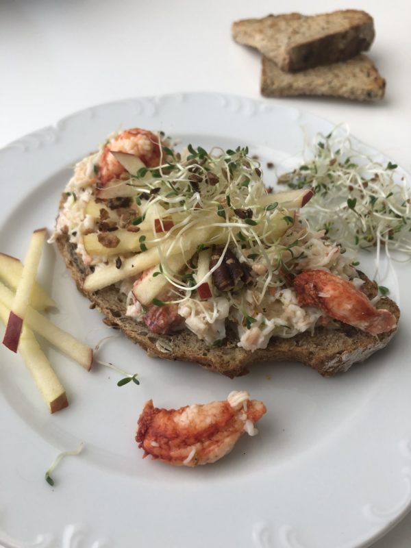 Tartine au crabe Tartine au crabe