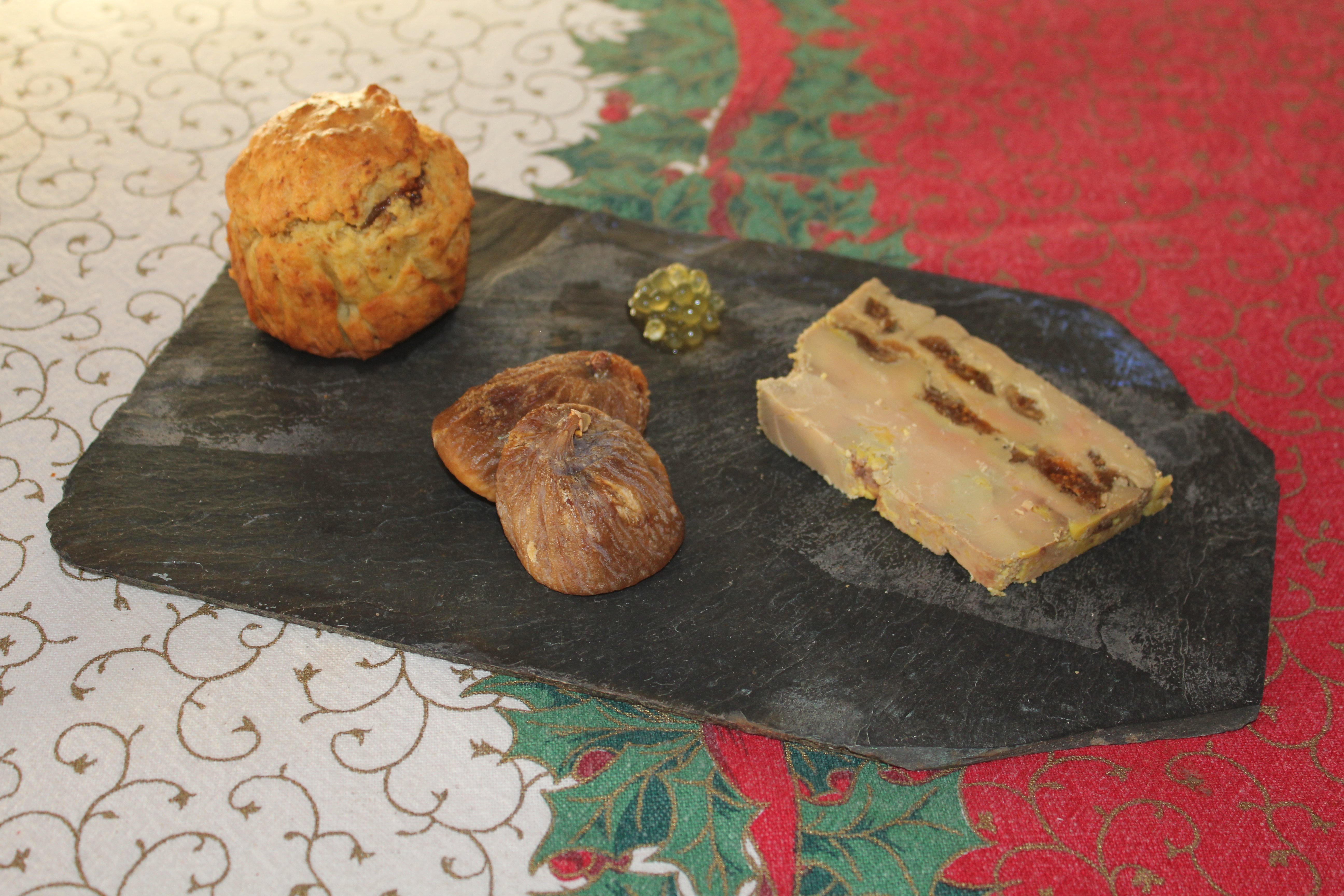 Muffin au foie gras coeur de figues