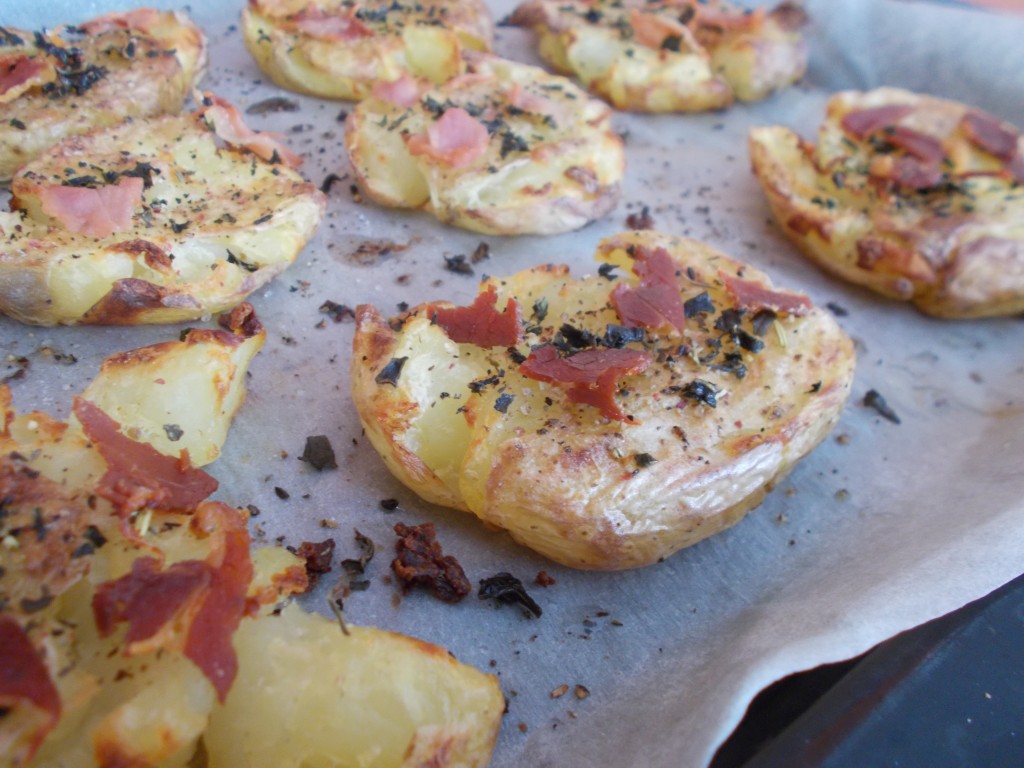 Ecrasé de pomme de terre crunchy façon salt & vinegar - Toque de Choc