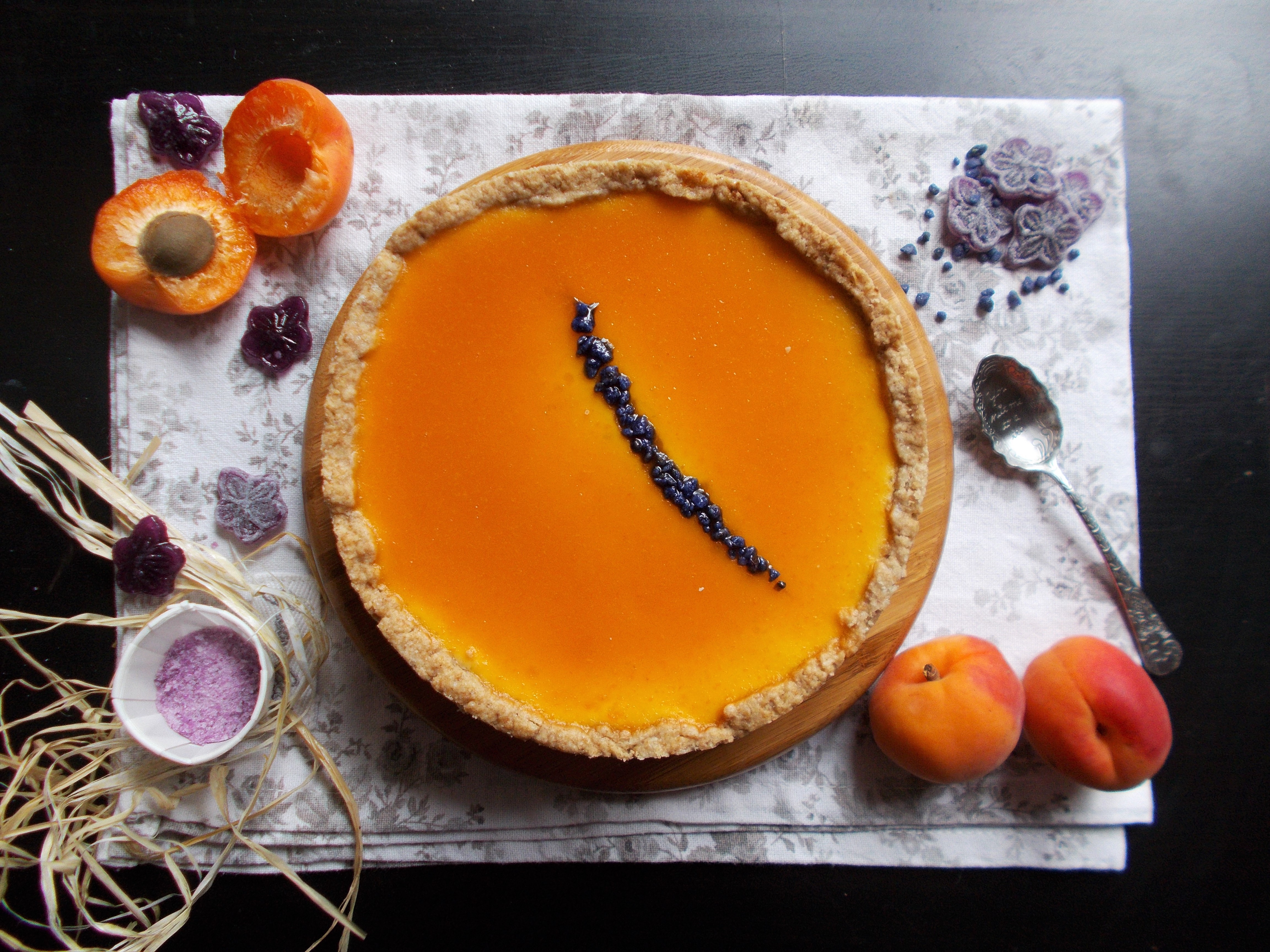 Cheesecake abricot-violette