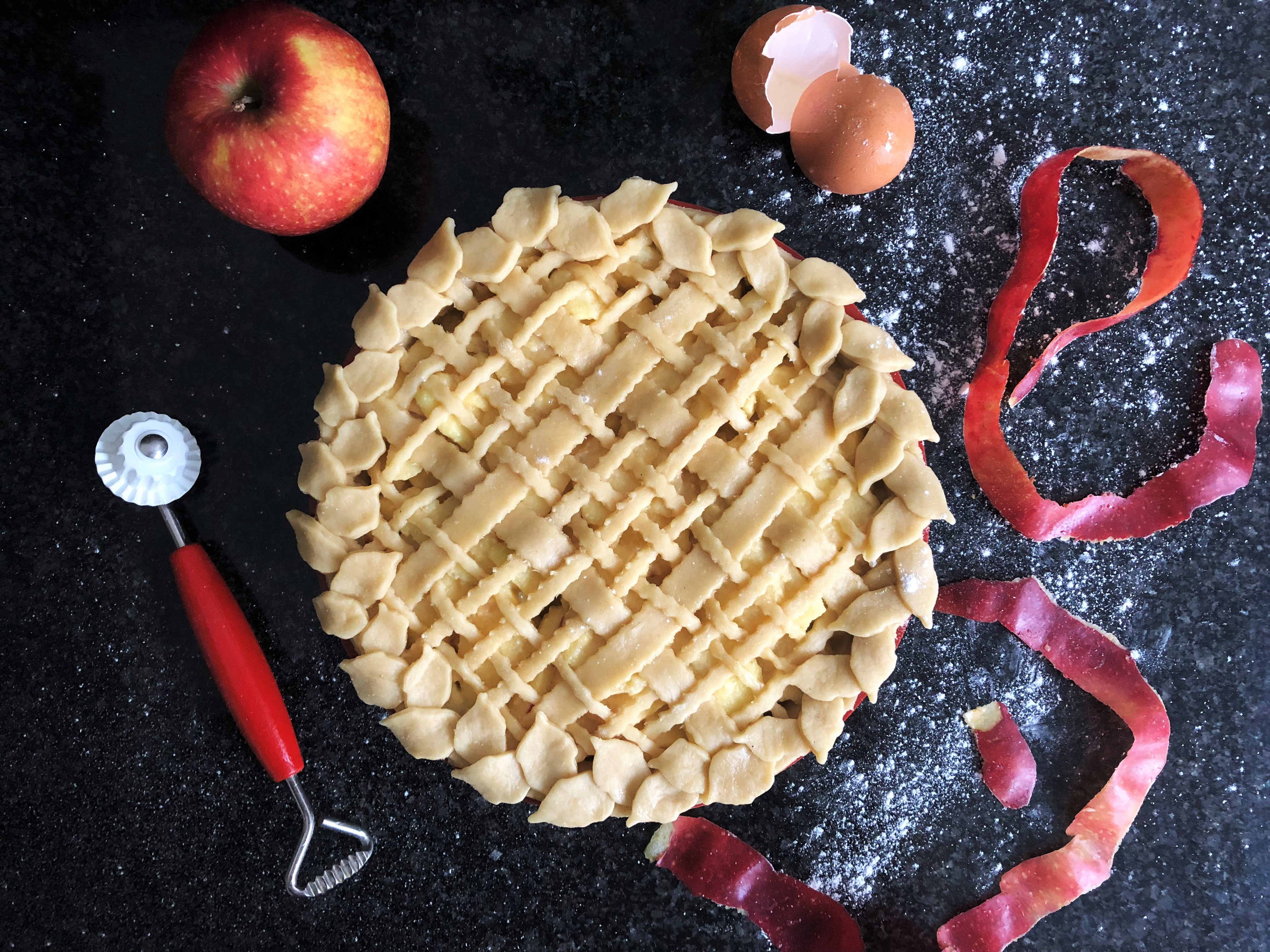Marzipan Apple Pie