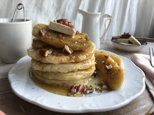Pancakes aux bananes caramélisées Pancakes aux bananes caramélisées